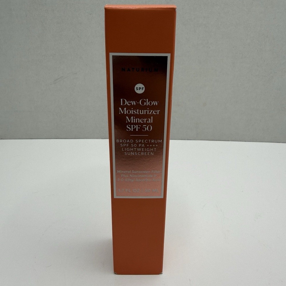 Naturium Dew-Glow Moisturizer Mineral SPF 50 1.7 oz 50 mL NEW Exp 09/2027